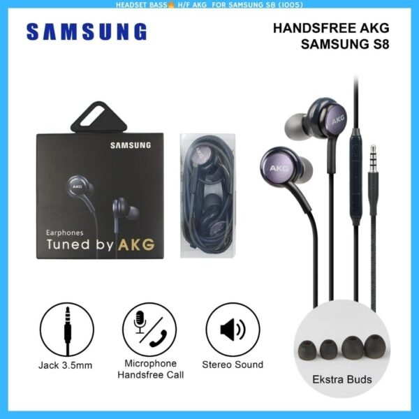 HEADSET BAS H/F AKG  FOR SAMSUNG S8 (1005)