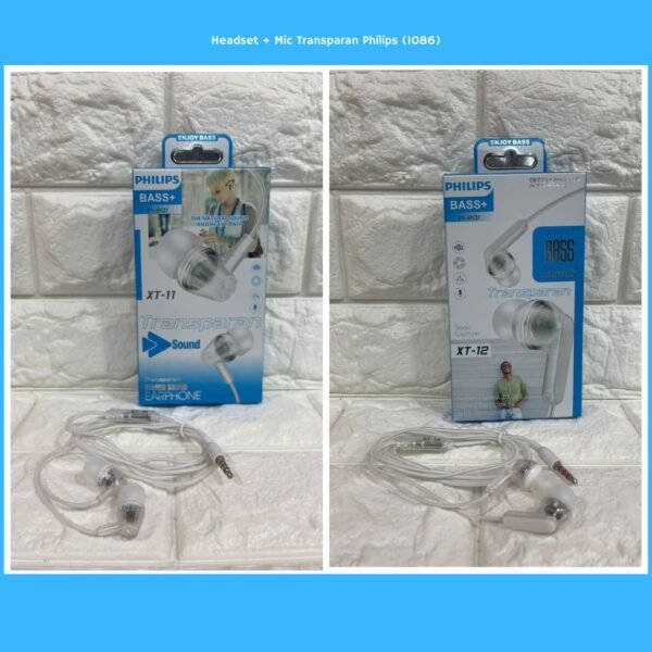 Headset + Mic Transparan Philips (1086)