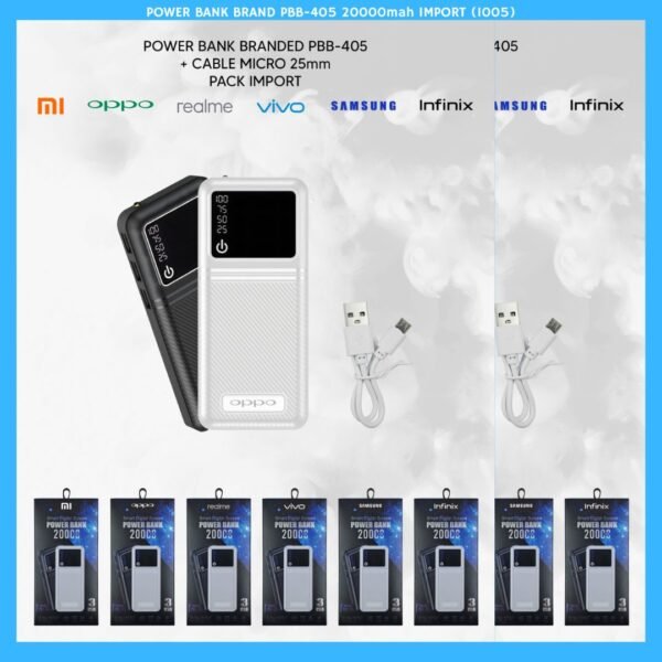 POWER BANK BRAND PBB-405 20000mah IMPORT (1005)