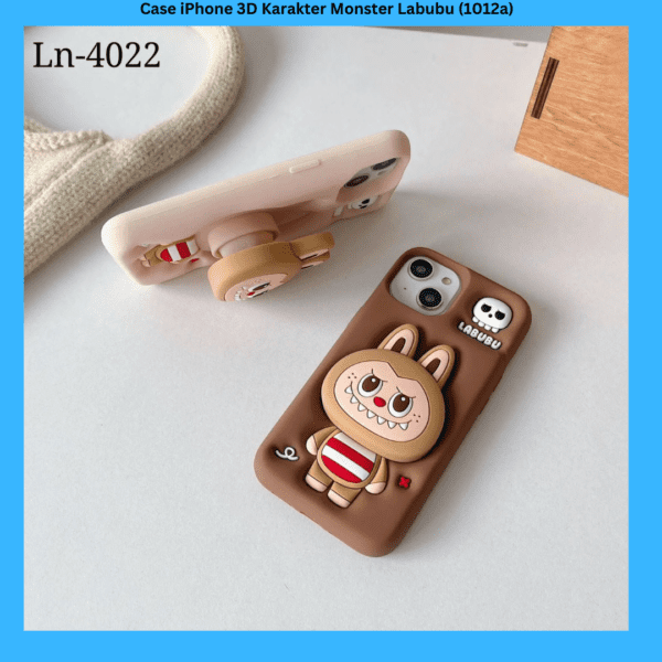 Case iPhone 3D Karakter Monster Labubu (1012a)