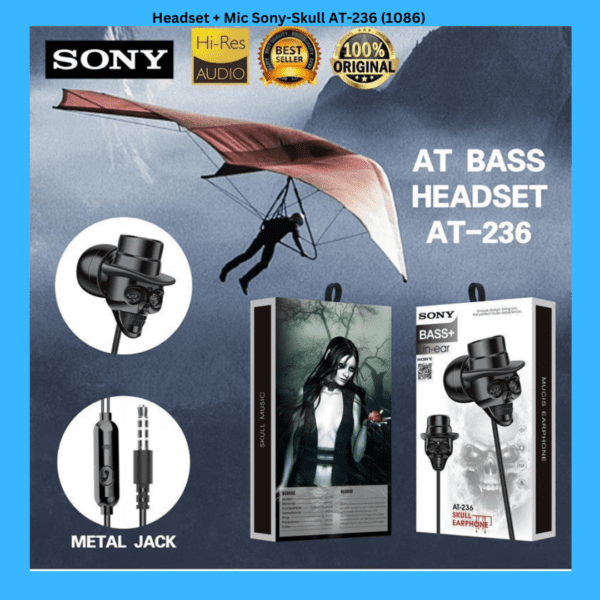 Headset + Mic Sony-Skull AT-236 (1086)