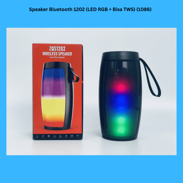 Speaker Bluetooth 1202 (LED RGB + Bisa TWS) (1086)