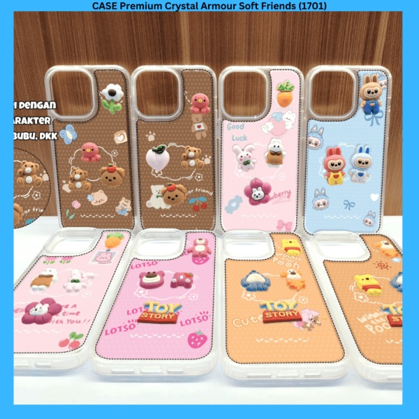 CASE Premium Crystal Armour Soft Friends (1701)