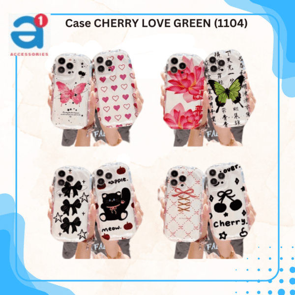 Case CHERRY LOVE GREEN (1104)