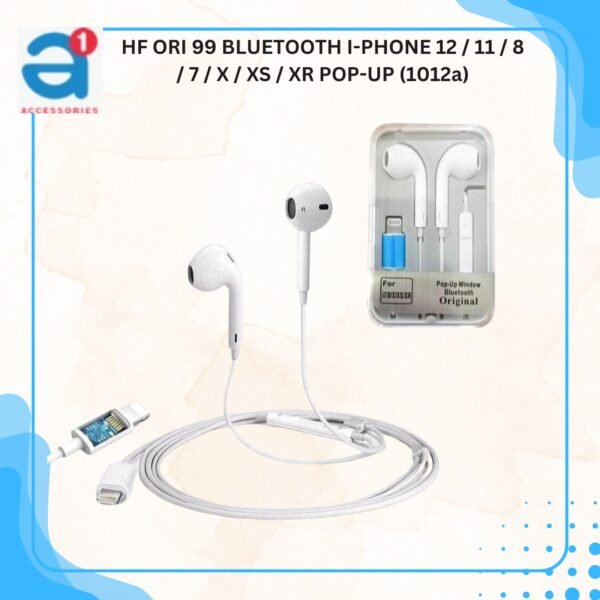 HF ORI 99 BLUETOOTH I-PHONE 12 / 11 / 8 / 7 / X / XS / XR POP-UP (1012a)