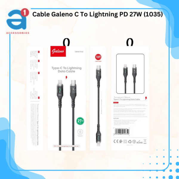 Cable Galeno C To Lightning PD 27W (1035)