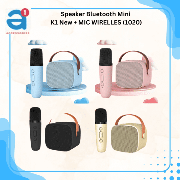 Speaker Bluetooth Mini  K1 New + MIC WIRELLES (1020)