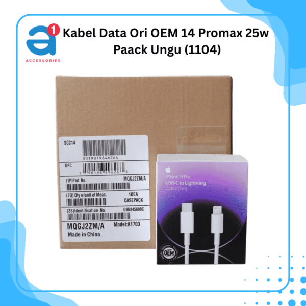 Kabel Data Ori OEM 14 Promax 25w Paack Ungu (1104)